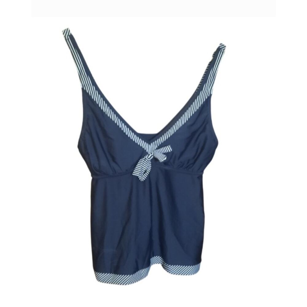 Lascana Womens Black 2 Piece Adjustable Strap V-Neck Tankini Set Size 10